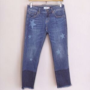 CAbi Slim Boyfriend Jeans Size 2 Stars Celebrity Wash 2 Toned